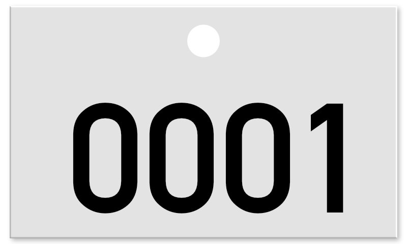 500 números para árboles | Placas para árboles 50 x 30 mm de aluminio | Numeración 0001-0500 500 números para árboles | Placas para árboles 50 x 30 mm de aluminio | Numeración 0001-0500
