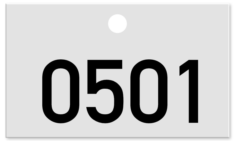 500 números para árboles | Placas para árboles 50 x 30 mm de aluminio | Numeración 0501-1000 500 números para árboles | Placas para árboles 50 x 30 mm de aluminio | Numeración 0501-1000